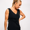 Black luxe tank top 